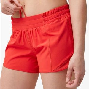 Lululemon Hotty Hot Short II *Long 4" - Carnation Red